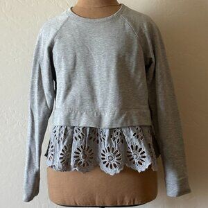 Sea New York Eyelet Sweatshirt. Size S. Gray.